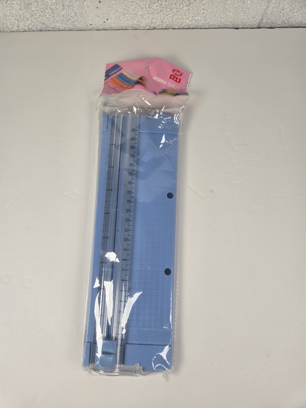 Jef A500S Paper Trimmer Light Blue Compact Paper Cutter Craft Tool